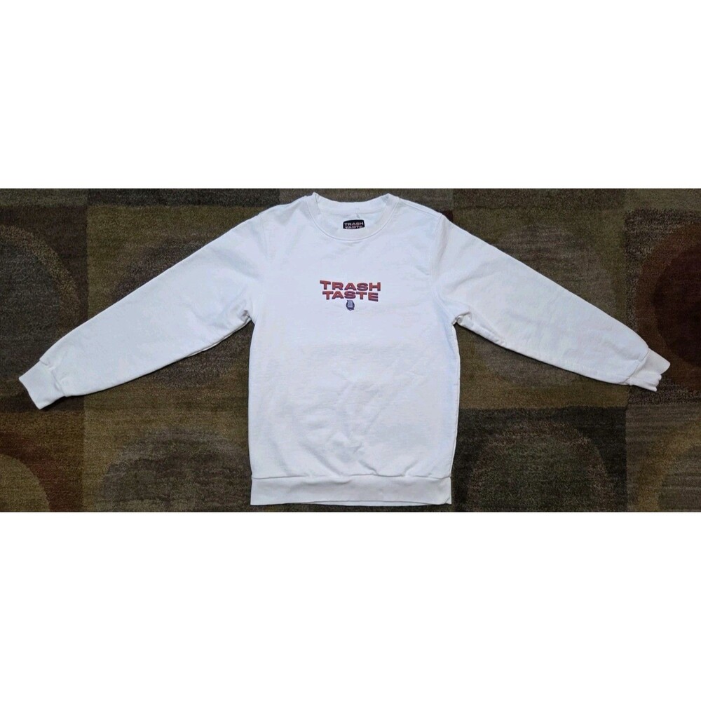 Trash Taste X Smiley Apari Anime Pullover Pullover Crewneck Sweatshirt Size S